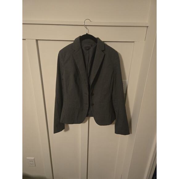 Ann Taylor Jackets & Blazers - Ann Taylor Factory Charcoal Grey Two-Button Blazer